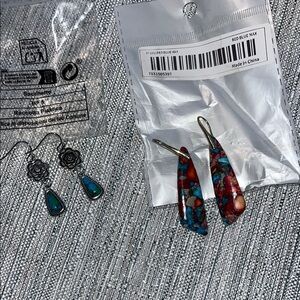 Source Unknown Multicolor Abstract Earrings